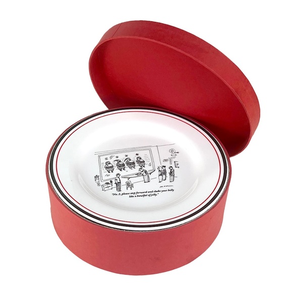 Restoration Hardware "New Yorker" Cartoon Mugs and Plates - Set of 4 - Picture 8 of 9